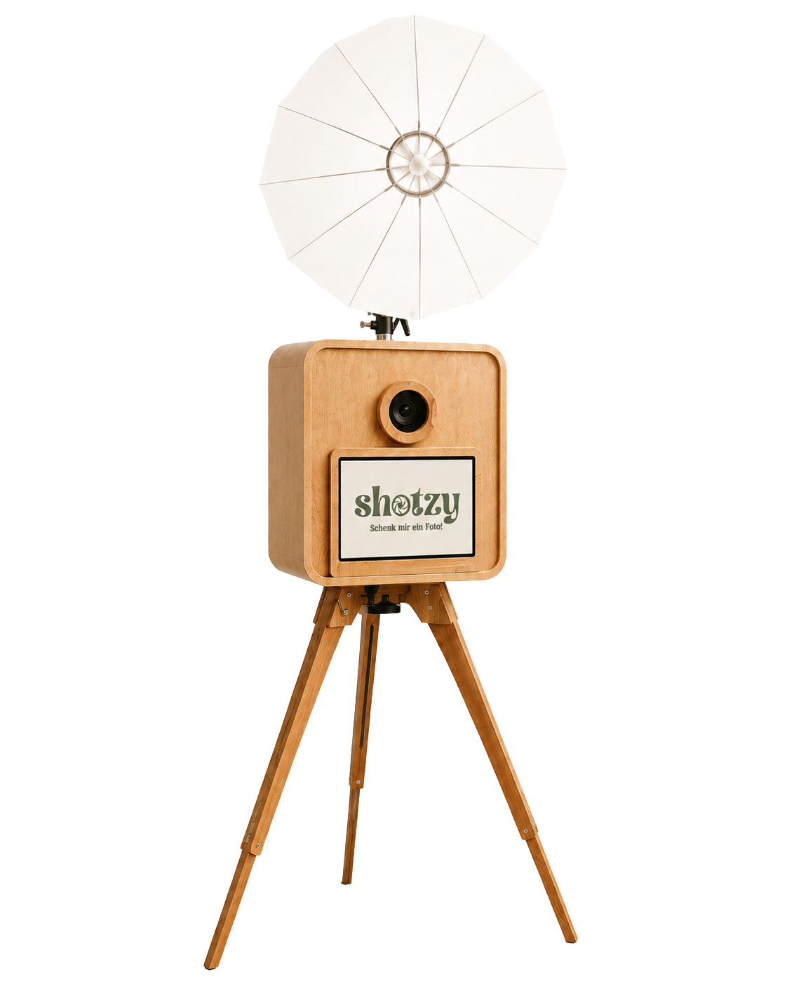 shotzy Premium-Fotobox aus Holz freigestellt