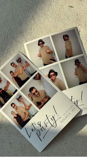 Photobooth Strip Geburtstag